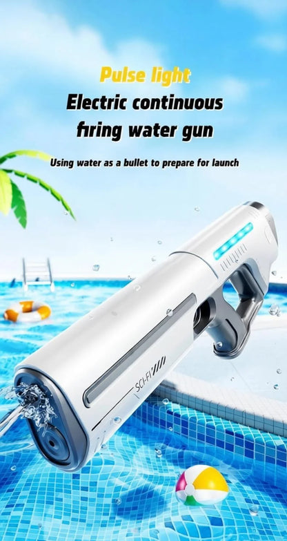 Electric Water Guns for Adults Powerful Squirt Automatic Suction Water Storage Gun Blasters Summer Pool Outdoor Game Toy Gift