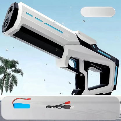 Electric Water Guns for Adults Powerful Squirt Automatic Suction Water Storage Gun Blasters Summer Pool Outdoor Game Toy Gift