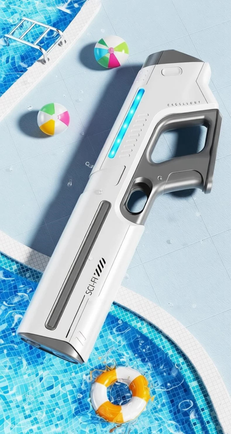 Electric Water Guns for Adults Powerful Squirt Automatic Suction Water Storage Gun Blasters Summer Pool Outdoor Game Toy Gift