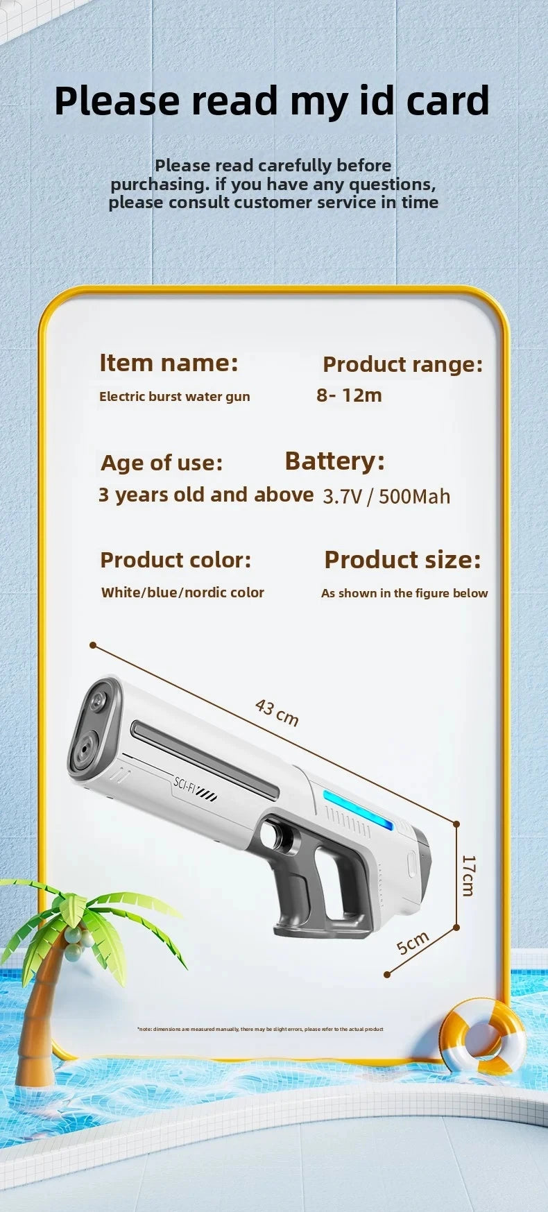 Electric Water Guns for Adults Powerful Squirt Automatic Suction Water Storage Gun Blasters Summer Pool Outdoor Game Toy Gift
