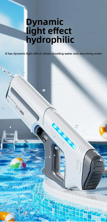Electric Water Guns for Adults Powerful Squirt Automatic Suction Water Storage Gun Blasters Summer Pool Outdoor Game Toy Gift