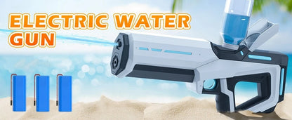 Electric Water Guns for Adults Powerful Squirt Automatic Suction Water Storage Gun Blasters Summer Pool Outdoor Game Toy Gift