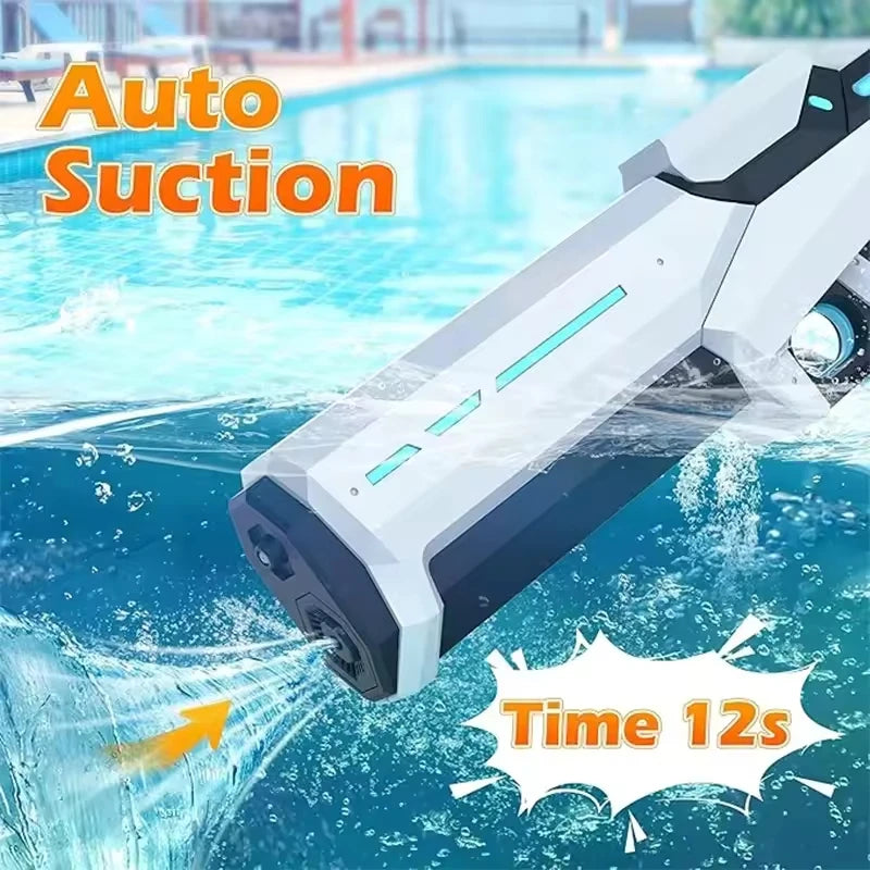 Electric Water Guns for Adults Powerful Squirt Automatic Suction Water Storage Gun Blasters Summer Pool Outdoor Game Toy Gift