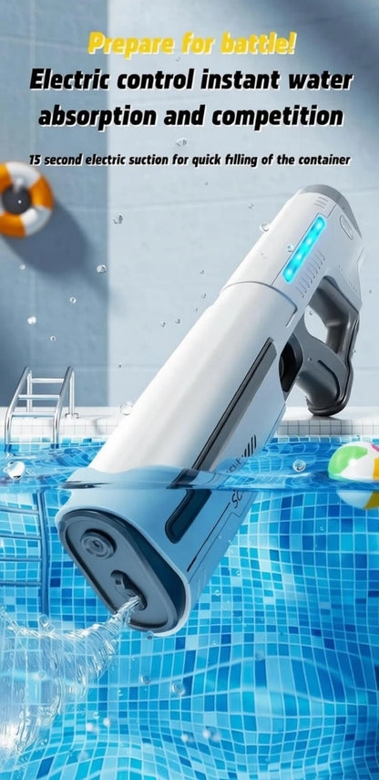 Electric Water Guns for Adults Powerful Squirt Automatic Suction Water Storage Gun Blasters Summer Pool Outdoor Game Toy Gift